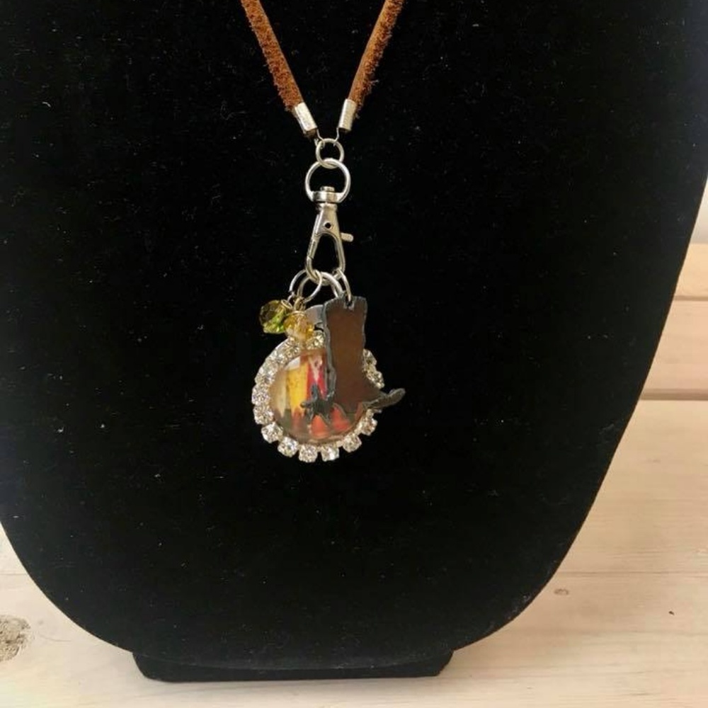 Cowgirl Boot Necklace